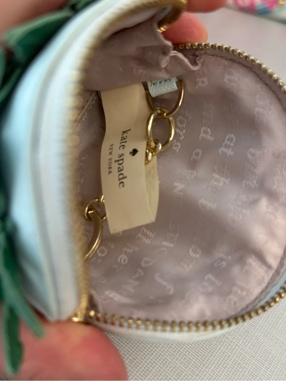 Authentic Kate Spade collectible Palm Tree I Need a Vacation key coin holder